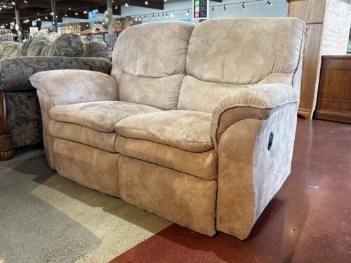LA-Z-BOY Sand Tan Manual Recliner Loveseat