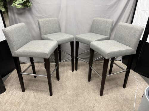 JASON FURNITURE Light Heather Grey Armless Counter Stools (Set of 4)