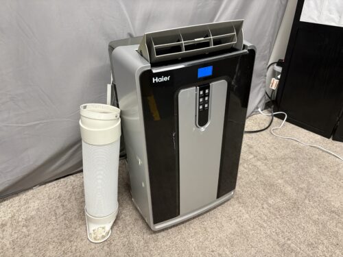 HAIER Portable 12,000 BTU 450 sq ft AC Unit Model # HPN12XCM
