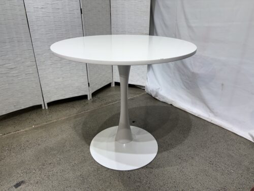White on White Tulip Table