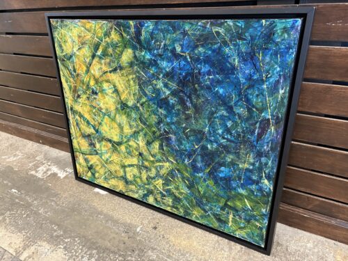 "Celestial Mapping" Original Abstract Painting by Ruby Lindner