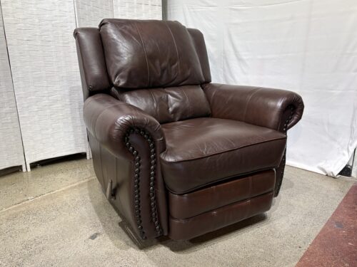 Ruddy Brown Stud Trim Manual Recliner