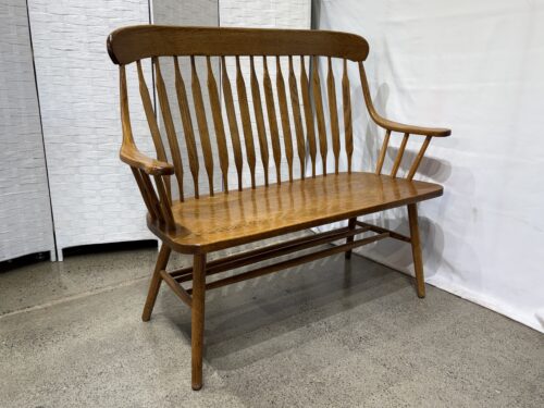 A-AMERICA Windsor Style Blonde Wood Bench