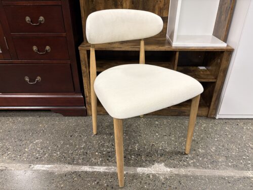 RESTORATION HARDWARE Arno Natural Oak/Brass Natural Linen Weave
