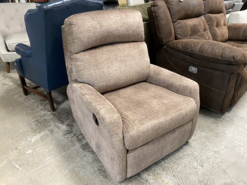 Taupe Fabric Manual Recliner