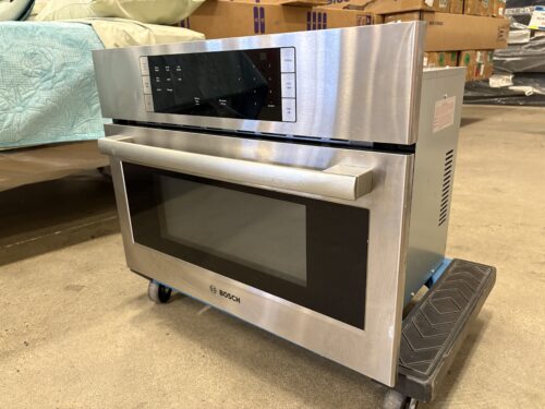 BOSCH 500 Series 27" Built-In Microwave in Stainless Steel with Drop Down Door and Sensor Cooking Model #HMB57152UC