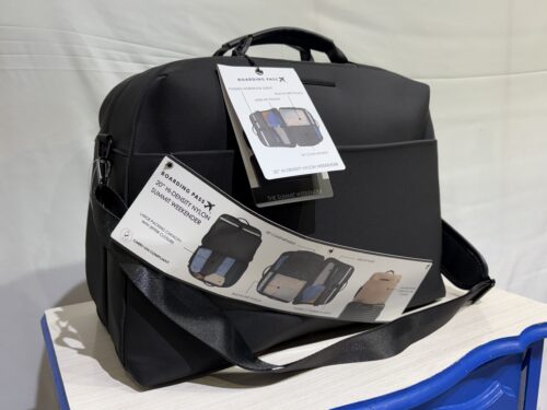 NEW! BOARDING PASS 21" Hi-Density Nylon Summit Weekender Bag - Black