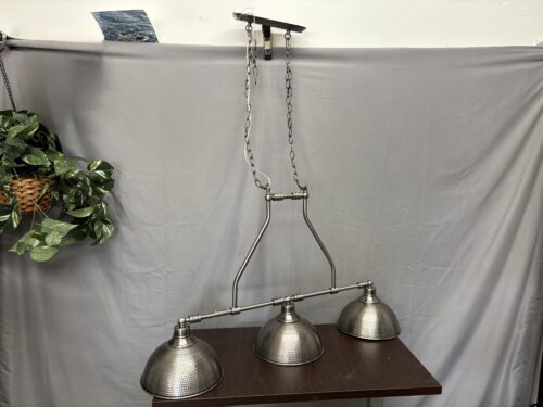 CRAFTMADE Timarron Hammered Nickel 3-Light Linear Ceiling Light