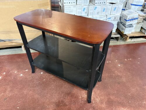 Black and Cherry Three Tier Shelf