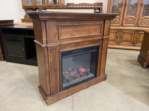 TWIN STAR Vintage Electric Fireplace Mantel