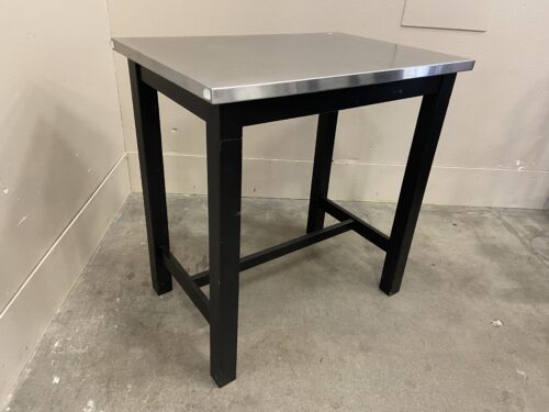 Industrial Kitchen Island with Stainless Steel Counter Top