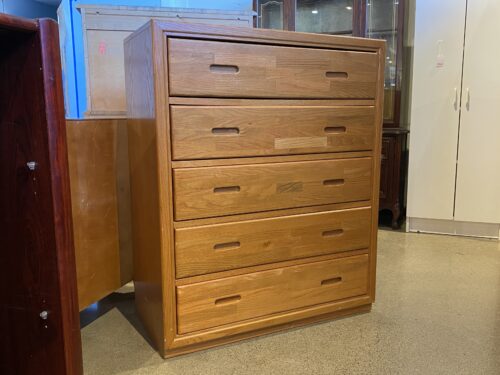 Warm Blonde 5-Drawer Dresser w/ Router Cut Handles