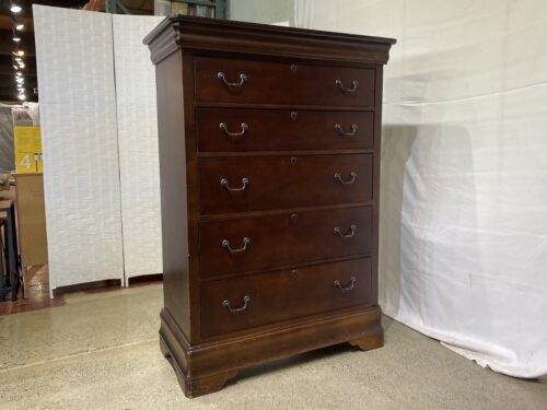 BASSETT Dark Brown 5-Drawer Dresser