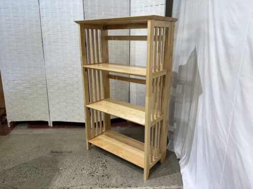 Mission Style Four Tier Foldable Shelf