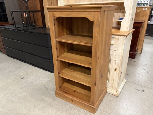 ETHAN ALLEN Knotty Pine Traditional 4-Shelf Bookcase