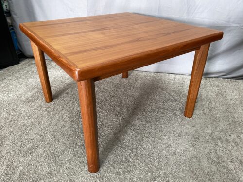 BRDR FURBO Danish Modern Teak Square Coffee Table