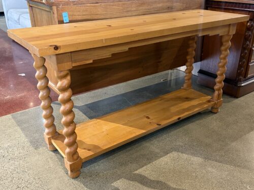 Nautral Sturdy Twist Leg Sofa Table