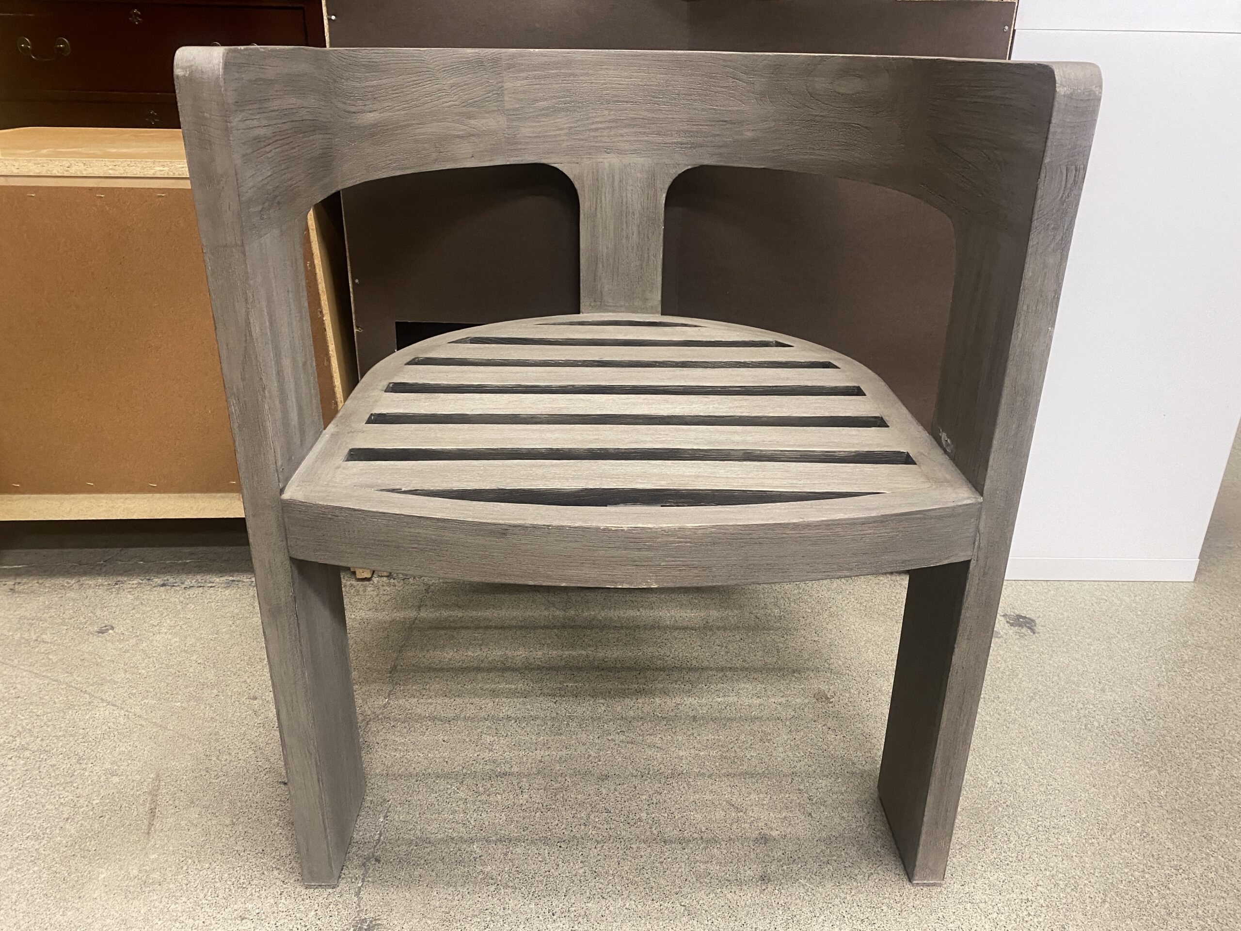 RESTORATION HARDWARE Bronte Teak Outdoor Dining Armchair in Aged Teak (Set of 2)