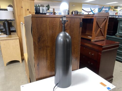 RESTORATION HARDWARE Sarezzo Metal Tripod Table Lamp in Bronze (NO SHADE)