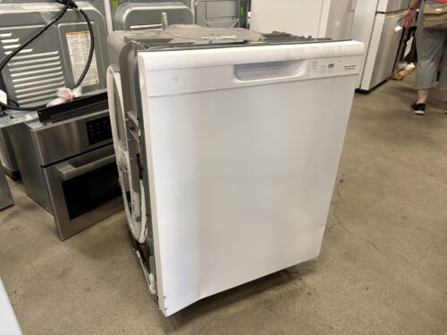 GE Dishwasher with Front Controls in White