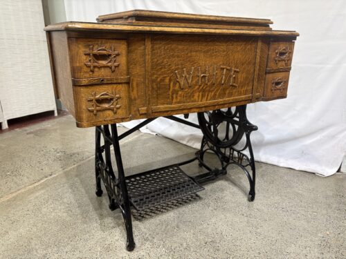 WHITE FAMILY ROTARY Antique Treadle Sewing Machine
