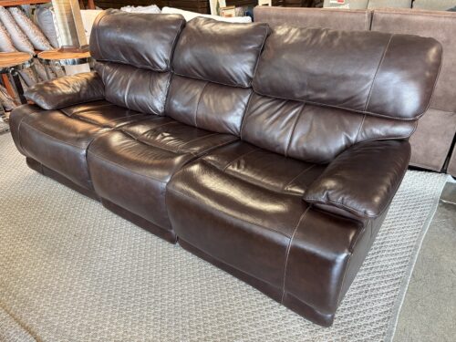 Mocha Wide Arm Power Recliner