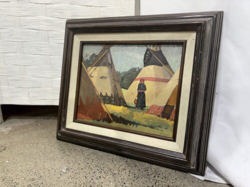 "Unknown (Squaw)" by Sheryl Bodily Oil Painting