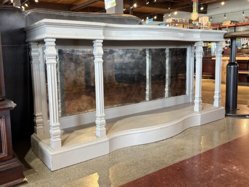Silver Grey Mirror Back Sofa Table