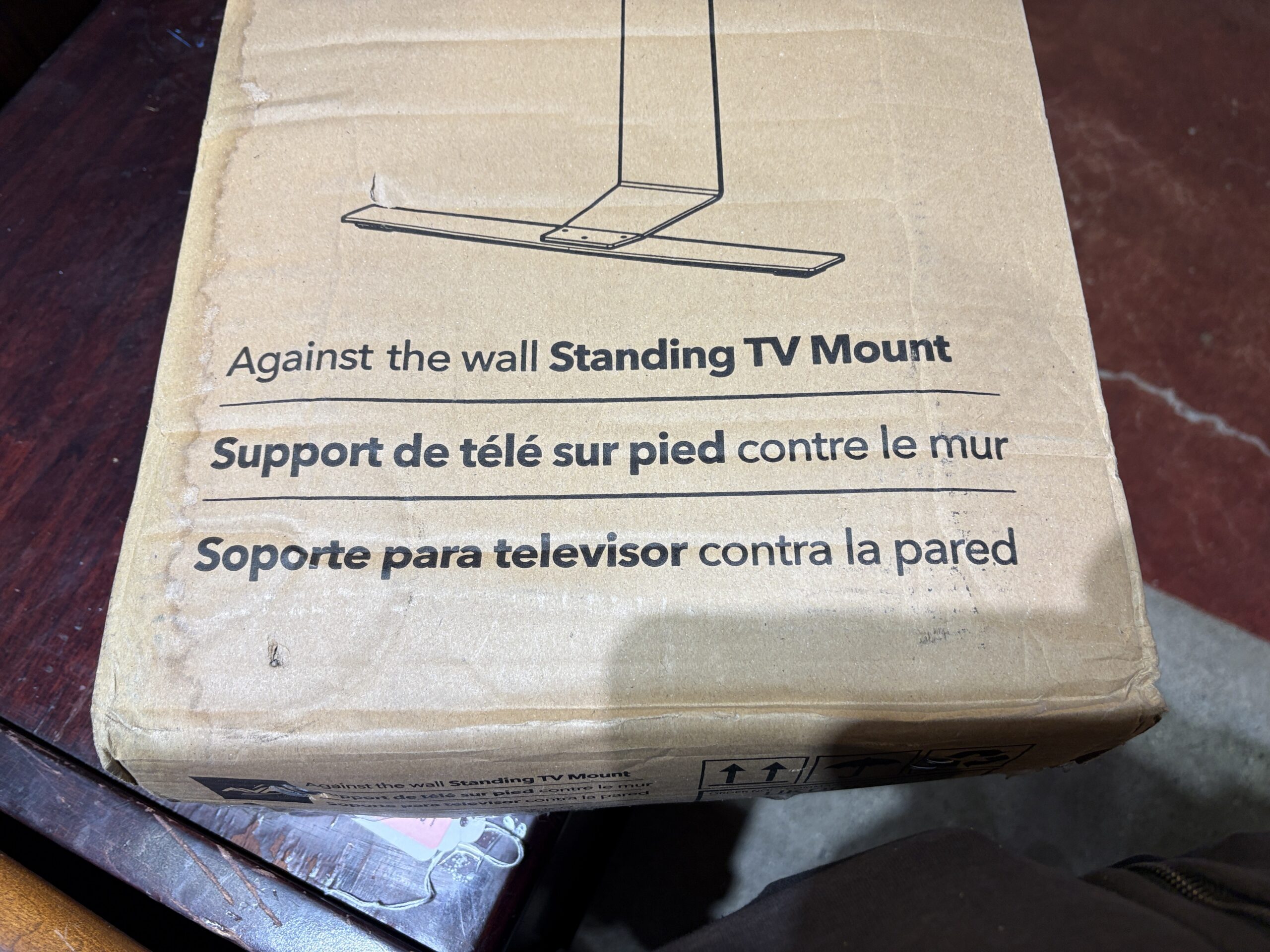 NEW! AVF Against-the-Wall Standing TV Mount Model # FL601LTW-T
