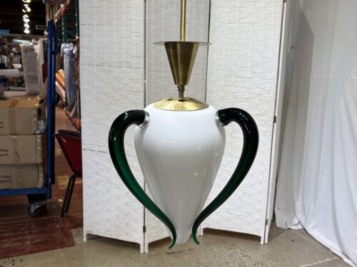 Vintage Post-Modern Venexiana Suspension Lamp