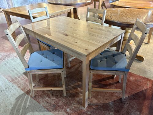 IKEA Jokkmokk Blonde 4-Seater Dining Set w/ Cushions