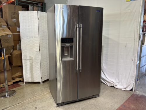 MAYTAG 25 Cu.Ft. Stainless Steel Side-by-Side Refrigerator Model # MSC21C6MFZ00