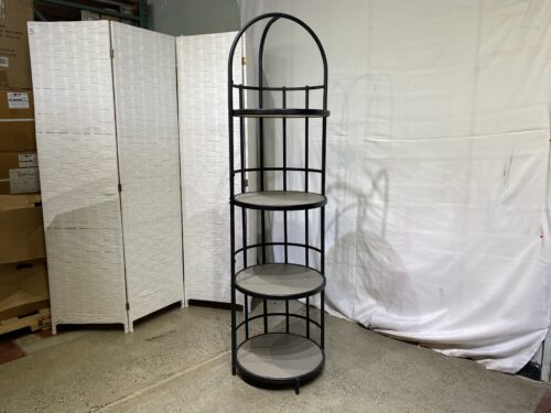 4-Tier Half Cage Display Shelf