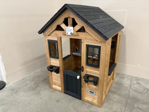 NEW! BACKYARD DISCOVERY Habitat Volunteer Built Solid Cedar Playhouse with Doorbell (Southcenter Store)