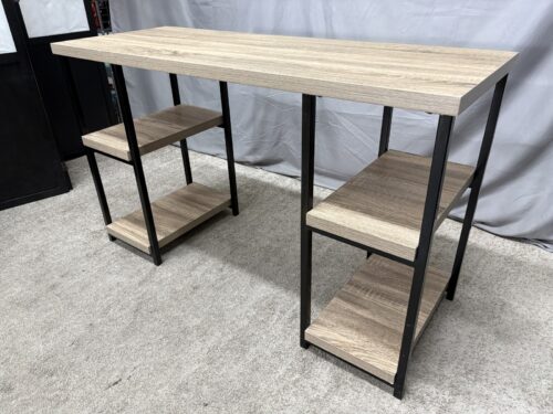 AMERIWOOD HOME Industrial 4-Shelf Desk