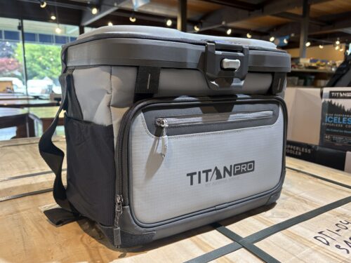 NEW! TITAN PRO 40 Can Iceless Zipperless Cooler - Grey