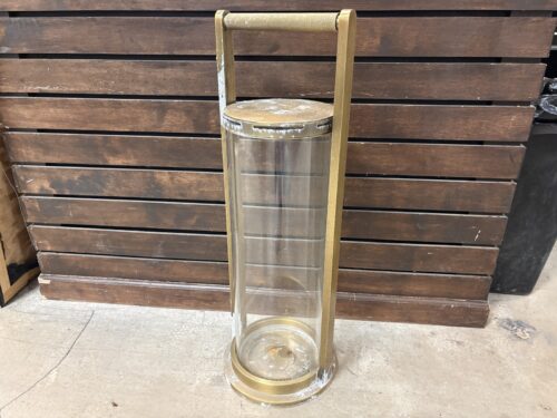RESTORATION HARDWARE Brass Coated 10.5" Lambeth Lantern
