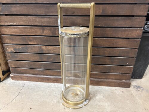RESTORATION HARDWARE Brass Coated 10.5" Lambeth Lantern