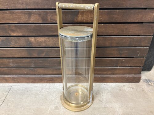 RESTORATION HARDWARE Brass Coated 9.5" Lambeth Lantern