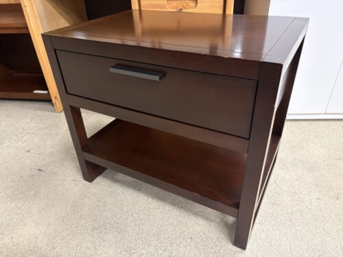 CASANA Cherry Contemporary Single Drawer Open Nightstand