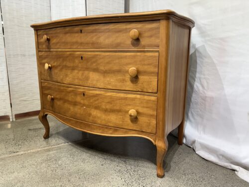 Vintage French-style Serpentine Chest of Drawers