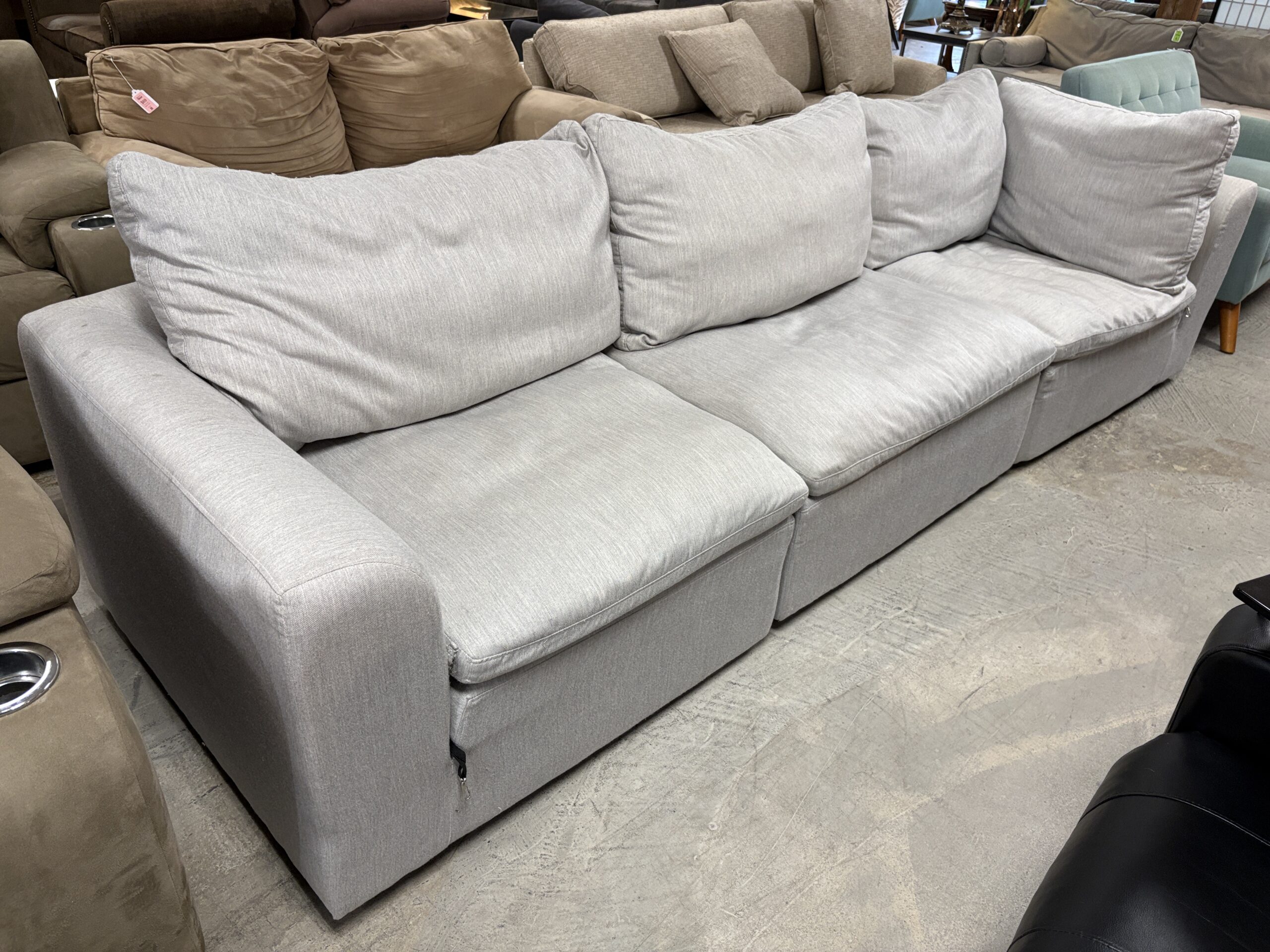 JOYBIRD Modern Light Grey Modular Sectional