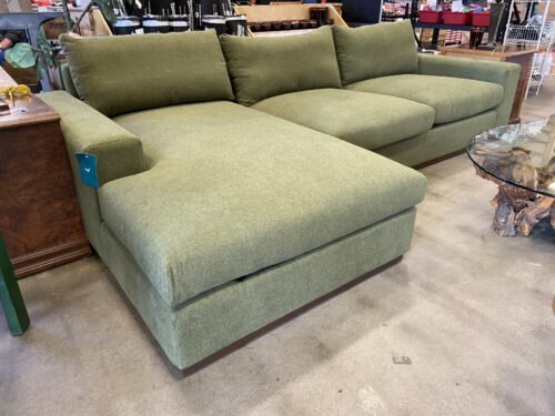 NEW! JOYBIRD Holt L-Shaped Modular Sectional in Faithful Olive Green Upholstery