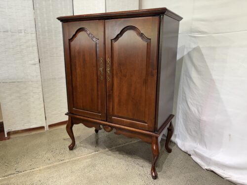 Queen Anne-Style Mahogany Cabinet