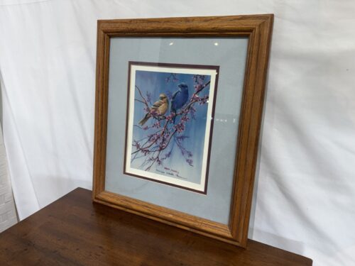 Wanda Mumm "Indigo Bunting & Gold Finch" Signed & Numbered Print