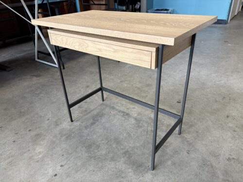 WEST ELM Pierce 36" Blonde Single Drawer Mini Desk
