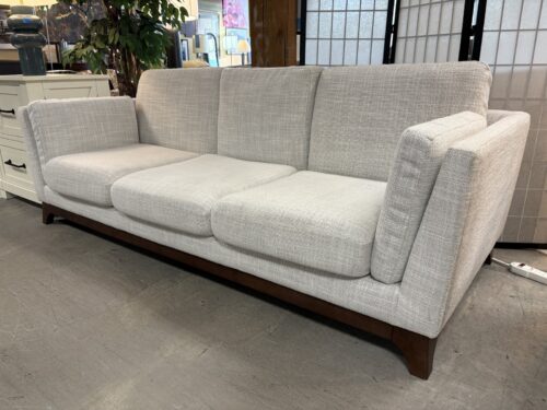 ARTICLE Ceni Chalk Grey Fabric 3-Cushion Sofa