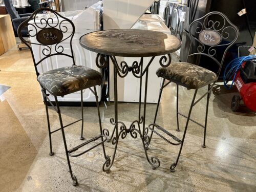 3Pc. Bistro Height Turkey Theme Table Set