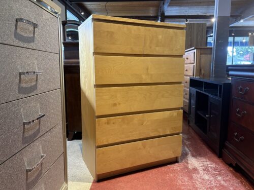 Minimal Blonde 6-Drawer Tallboy Dresser