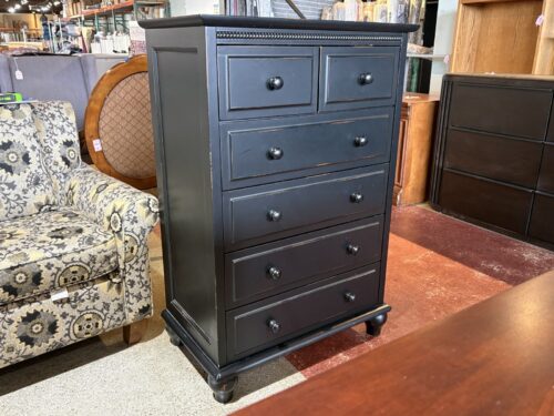 TRADEWINS 6-Drawer Dresser w/ Rustic Black Finish